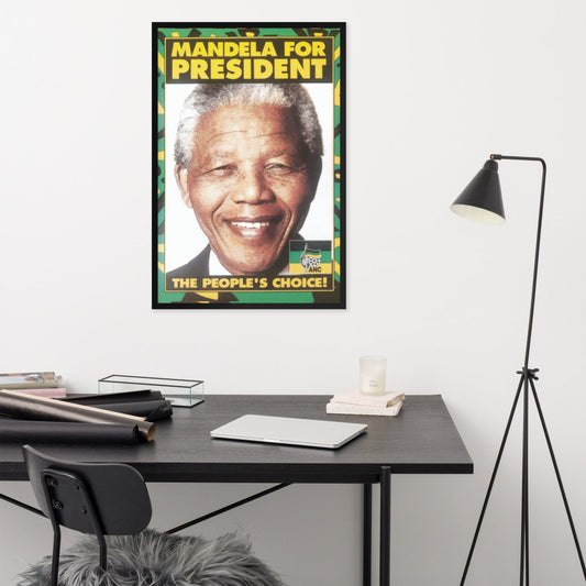 Affiche encadrée Neslon Mandela élection de 1994
